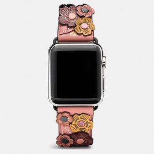 Coach Apple Watch Band/Tea Rose Appliqué 38/40 MM